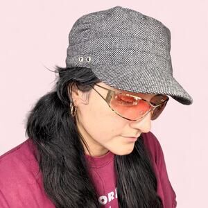Route 66 hat Y2k houndstooth cadet cap
